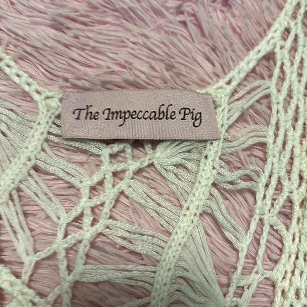 The Impeccable Pig Cream Lace Top#1 - Picture 2 of 4